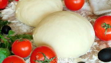 Рецепт Постного дрожжевого теста для пиццы