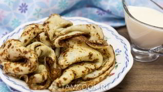 Рецепт Теста для блинов на кефире