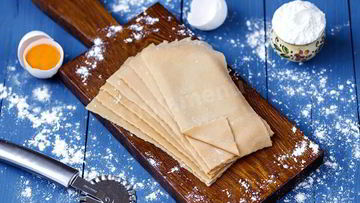 Рецепт Теста для листов лазаньи