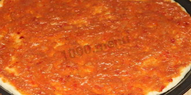 Рецепт тонкого теста и соус для итальянской пиццы