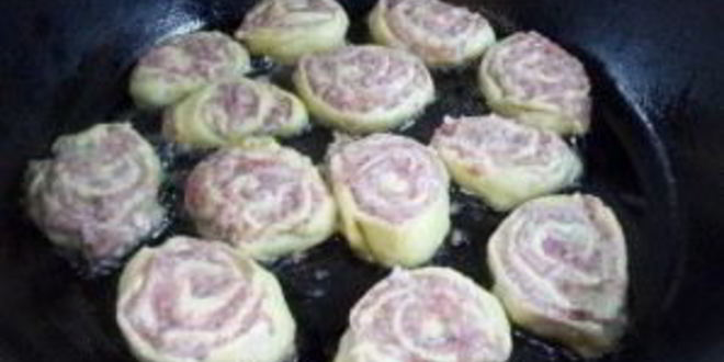 Рецепт творожного теста с фаршем