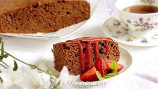 Рецепт Бисквита с шоколадной пастой