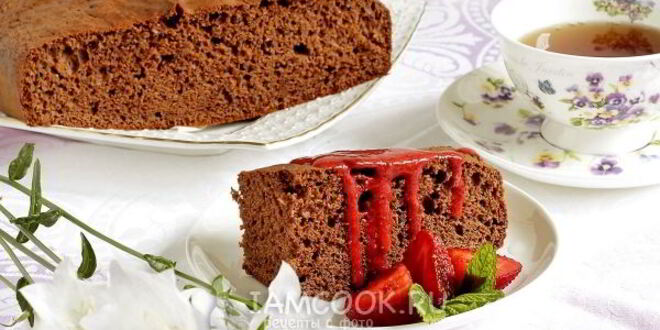 Рецепт бисквита с шоколадной пастой