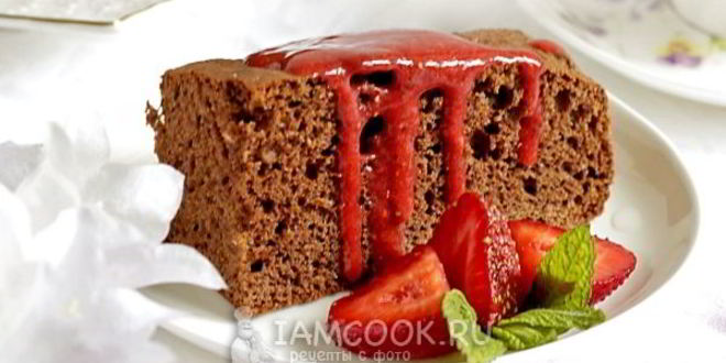 Рецепт бисквита с шоколадной пастой