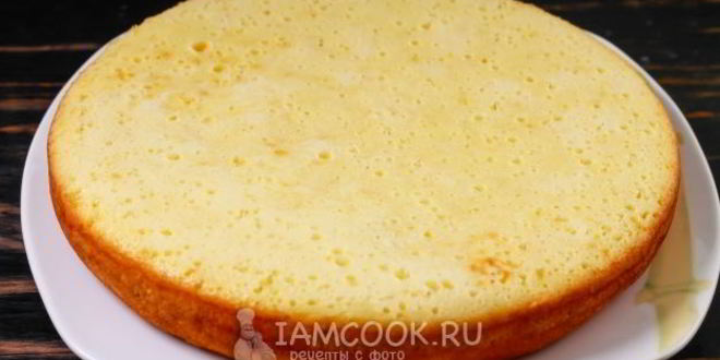 Рецепт бисквитного торта в мультиварке