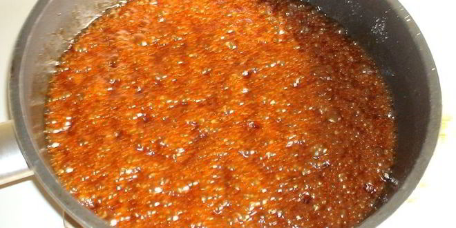 Рецепт карамельного медовика с апельсиновым кремом