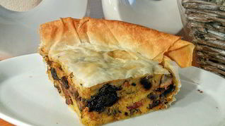 Рецепт Картофельно-грибного торт с черносливом