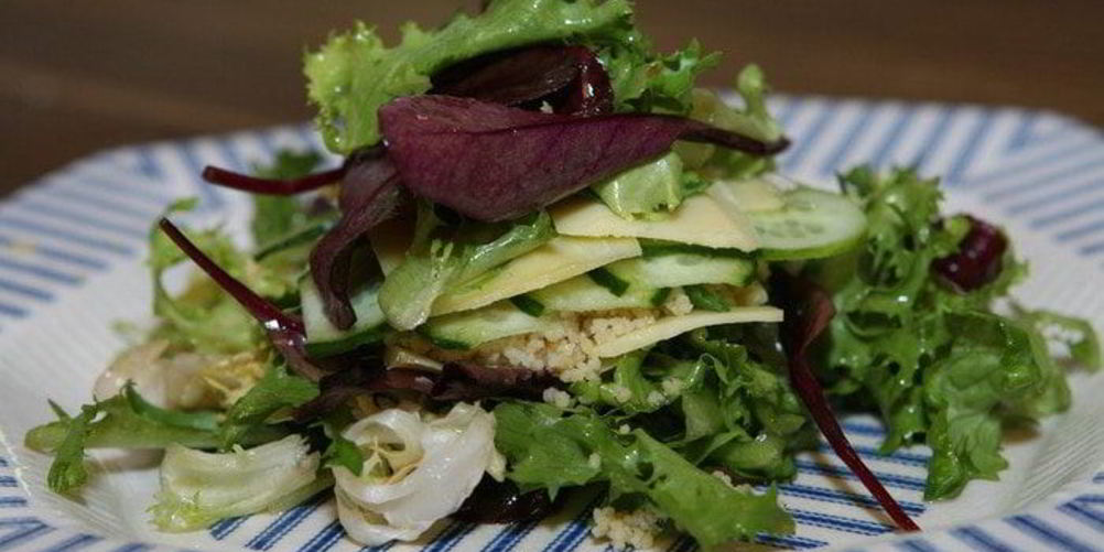 Как приготовить наполеон из кускуса и гауды