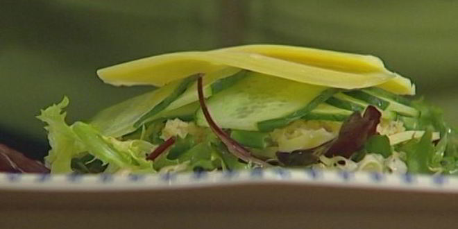 Рецепт наполеона из кускуса и гауды