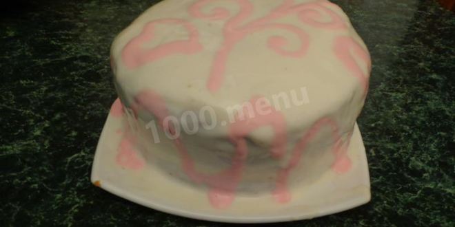 Рецепт праздничного торта со сгущенкой