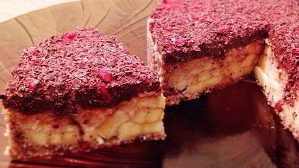 Рецепт Шоколадна-цитрусового торт с бананом