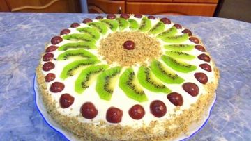 Рецепт Торта Фруктовая фантазия