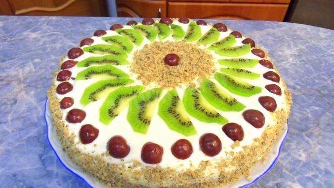 Рецепт Торта Фруктовая фантазия