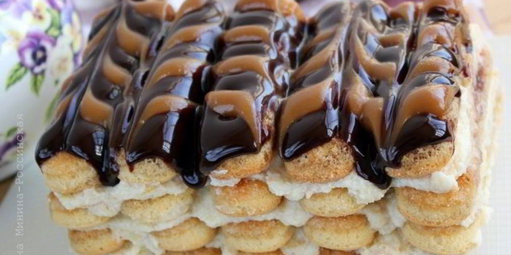 Как приготовить торт из бисквитного печенья с лимонным кремом