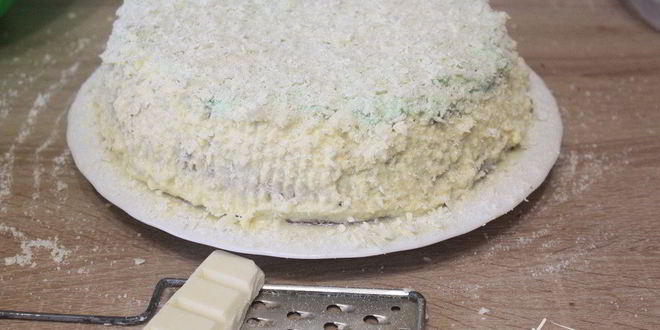 Рецепт торта с масляным кремом и джемом глинтвейн