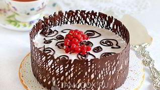 Рецепт Торта с ягодами без выпечки