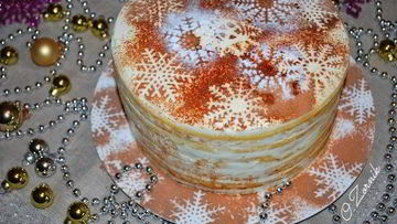 Рецепт Торта Сливочные снежинки