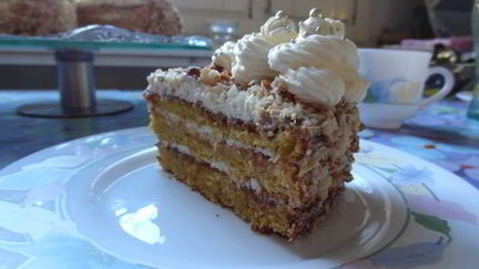 Рецепт Воздушного миндально-тыквенного торт