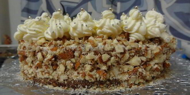 Рецепт воздушного миндально-тыквенного торт