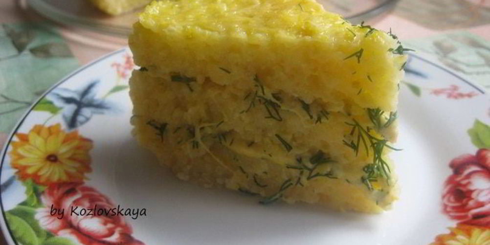Как приготовить закусочный торт из поленты с сыром