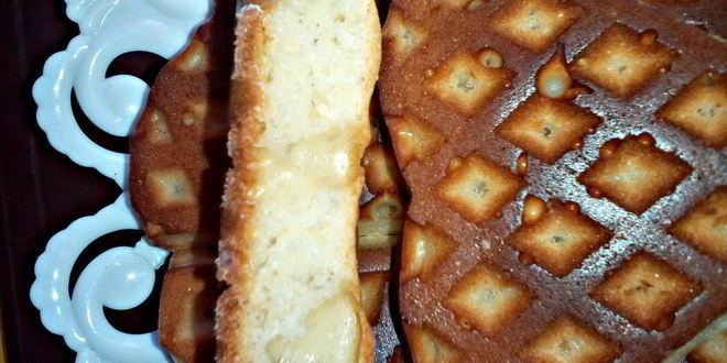 Рецепт дрожжевых вафель в духовке