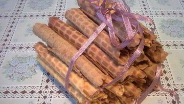 Рецепт Хрустящих вафельных трубочек