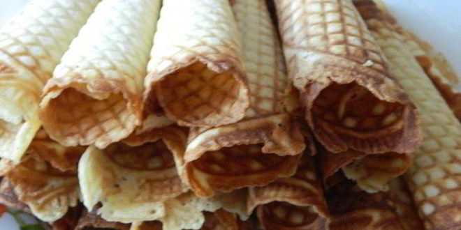 Рецепт хрустящих вафель с маскарпоне и фруктами