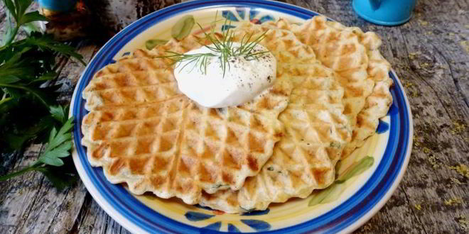 Рецепт пряных закусочных вафель