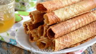 Рецепт Тонких медовых вафель