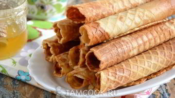 Рецепт Тонких медовых вафель