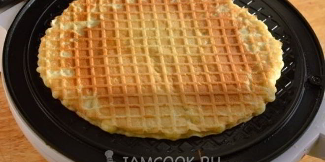 Рецепт тонких медовых вафель