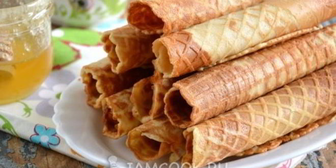 Рецепт тонких медовых вафель