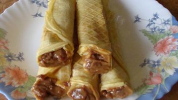 Рецепт Трубочек со сгущенкой