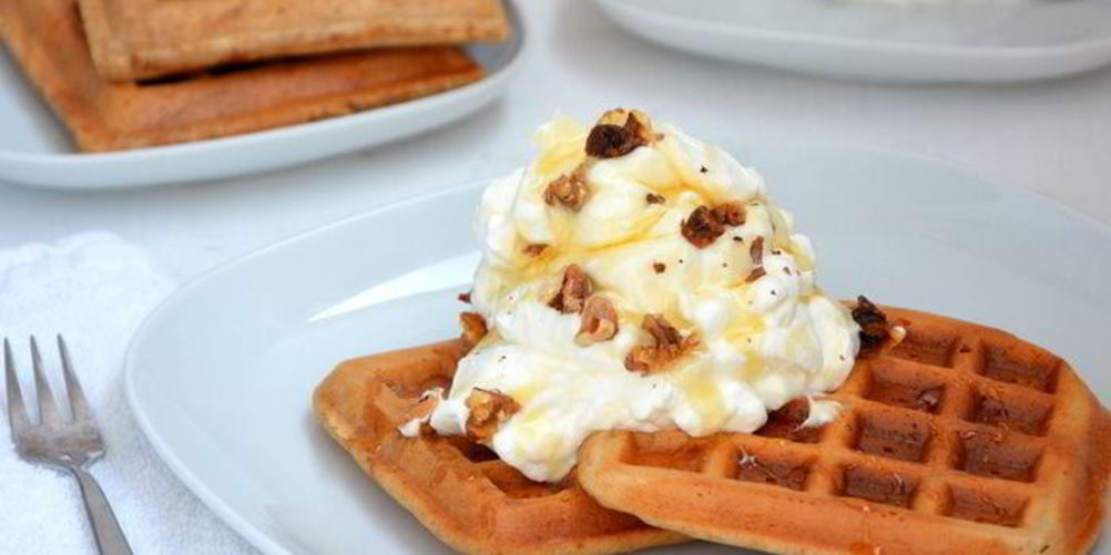 Как приготовить цельнозерновые вафли без сахара