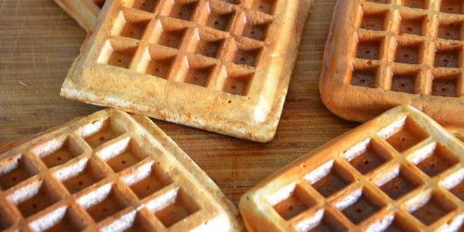 Рецепт цельнозерновых вафель без сахара