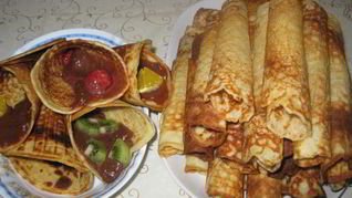 Рецепт Вафельных трубочек с кремом Нутелла