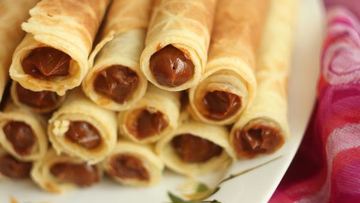Рецепт Вафельных трубочек с вареным сгущенным молоком