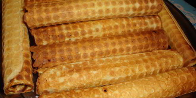 Рецепт вафельных трубочек