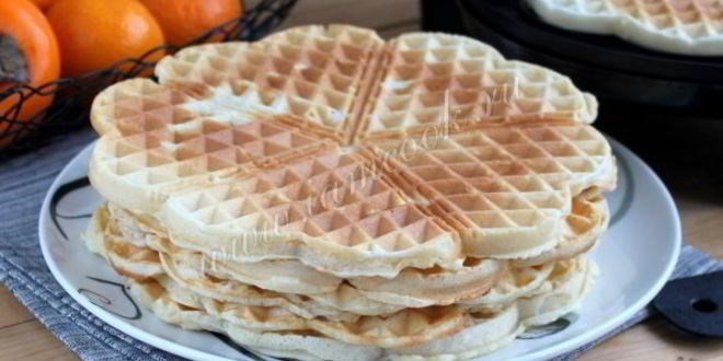 Рецепт вафель льежских бездрожжевых