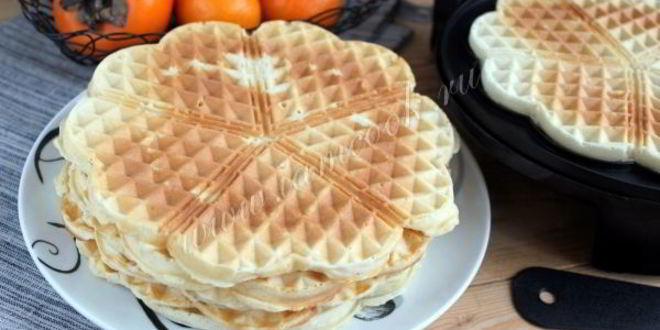 Рецепт вафель льежских бездрожжевых