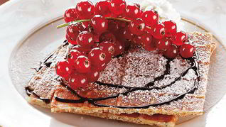 Рецепт Вафель с горячим шоколадом