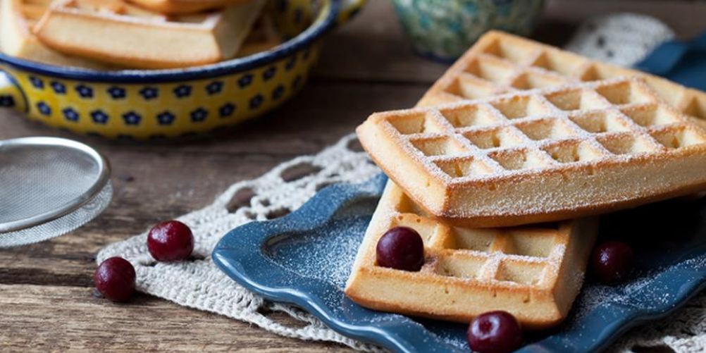 Как приготовить вафли с яблочным пюре