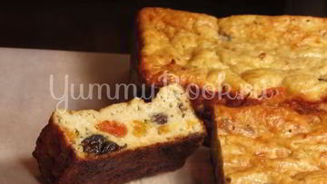 Рецепт Выпечки диетической из геркулеса с творогом и сухофруктами