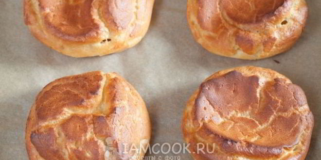 Рецепт больших эклеров с фруктами