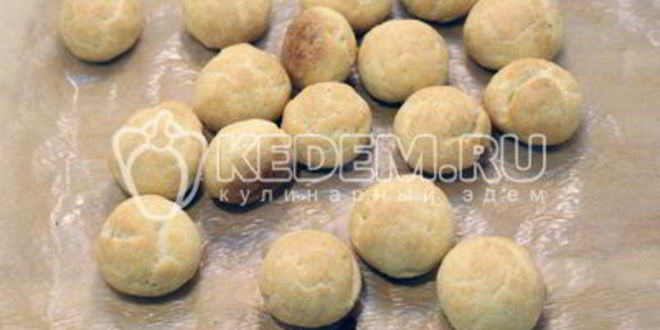 Рецепт профитролей с икрой и творожной начинкой
