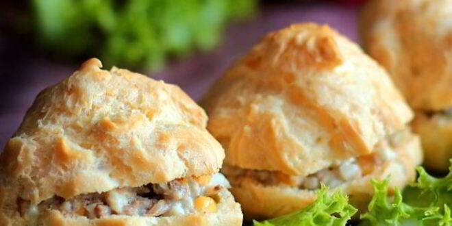 Рецепт профитролей со шпротами