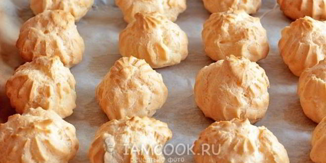 Рецепт профитролей со шпротами