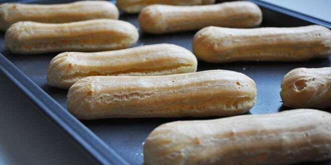 Рецепт шоколадных пирожных эклеров с заварным кремом