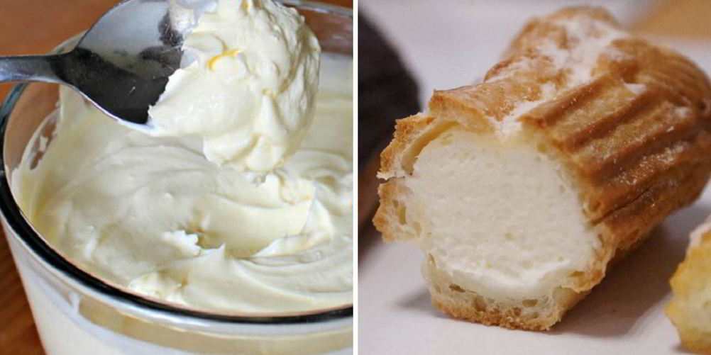 Как приготовить сливочный крем для эклеров