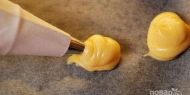 Рецепт сырных профитролей